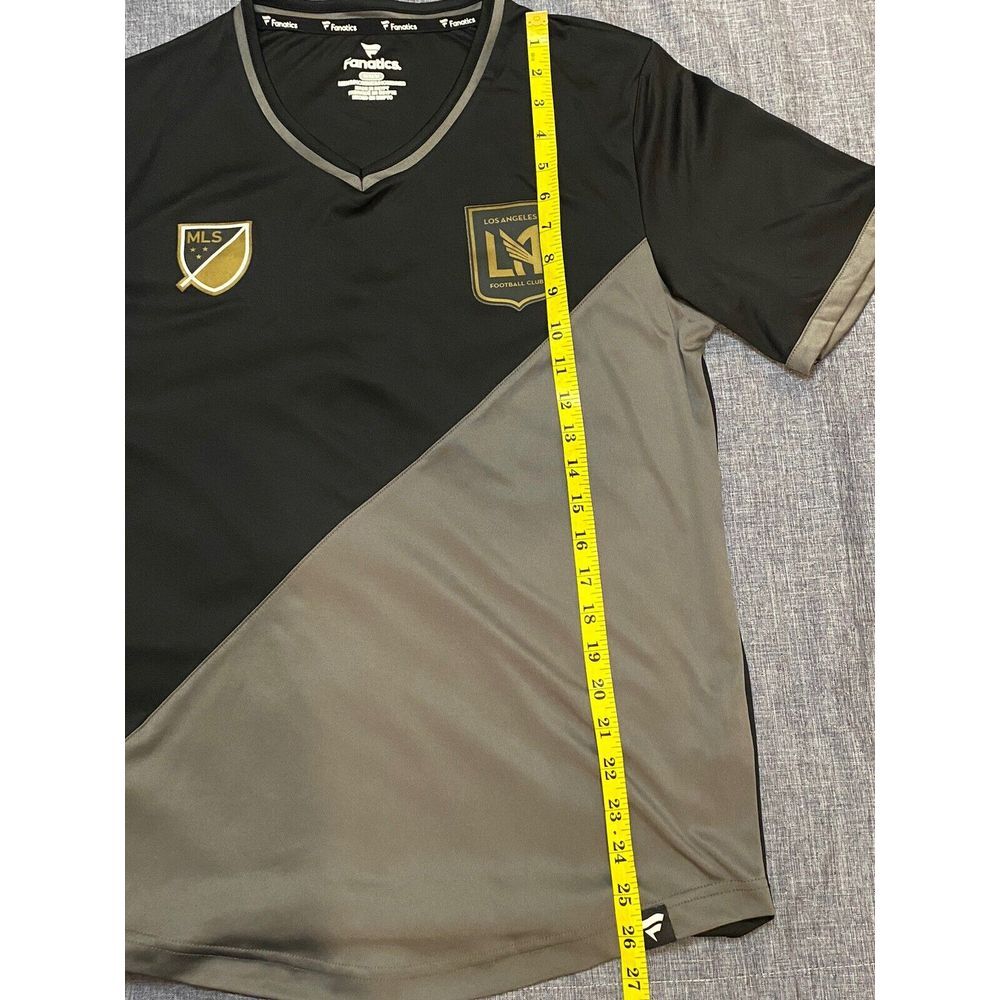 Men's Fanatics Black/Gray LAFC Striker V-Neck T-Shirt - Picture 12 of 14